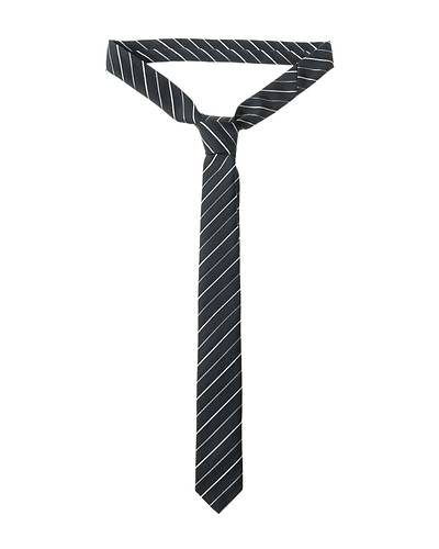 日本製ネクタイ（ブラック×グレー）